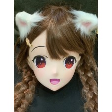 (Toffee) Super Cute High Quality Female/Girl Resin Full Head / Half Head Cosplay Japanese Anime Game Role Play Kigurumi Mask